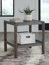 Bay Furniture Gallery - Ashley Furniture - Kallenny End Table - Rectangular End Table / Brown/Gray - T669-3